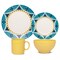 Manhattan Comfort Actual 16 Piece Dinner Set, Service for 4 in Yellow and Blue AM19-1922 - alternate 8